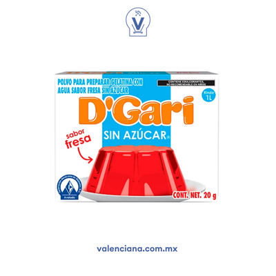 Gelatina de Fresa sin Azucar D´Gari 2 Sobres de 10 gr