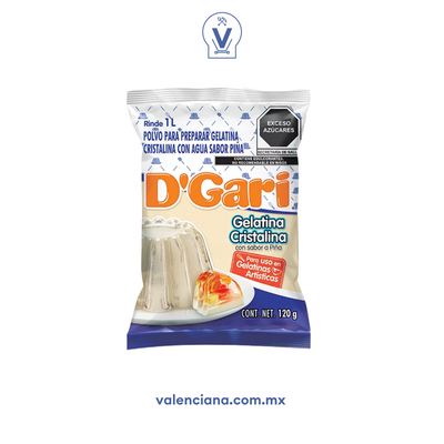 Gelatina Cristalina D´Gari 120 gr
