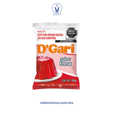 Gelatina de Fresa D´Gari 120 gr