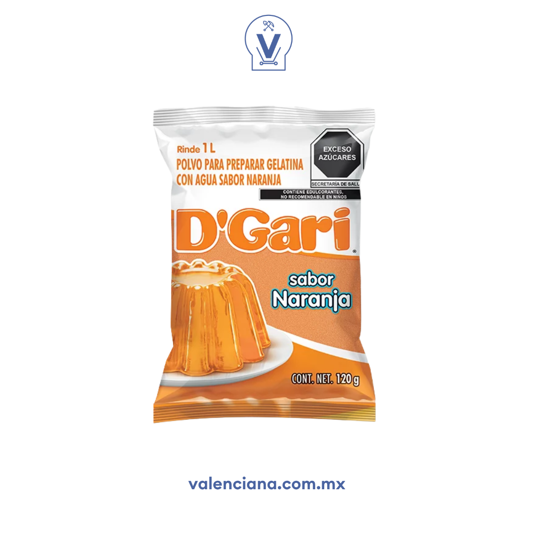 Gelatina de Naranja D´Gari 120 gr