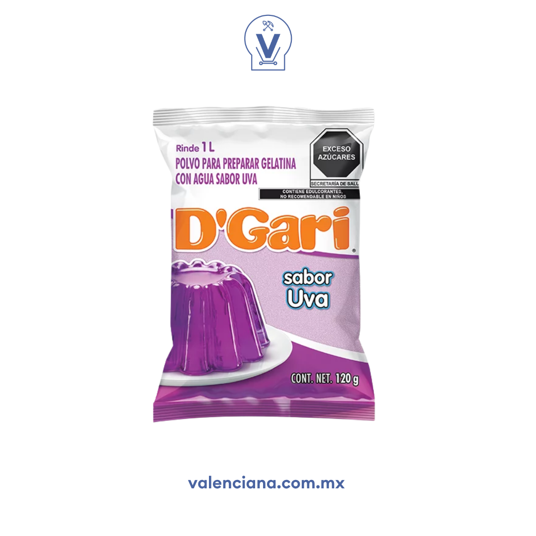 Gelatina de Uva D´Gari 120 gr