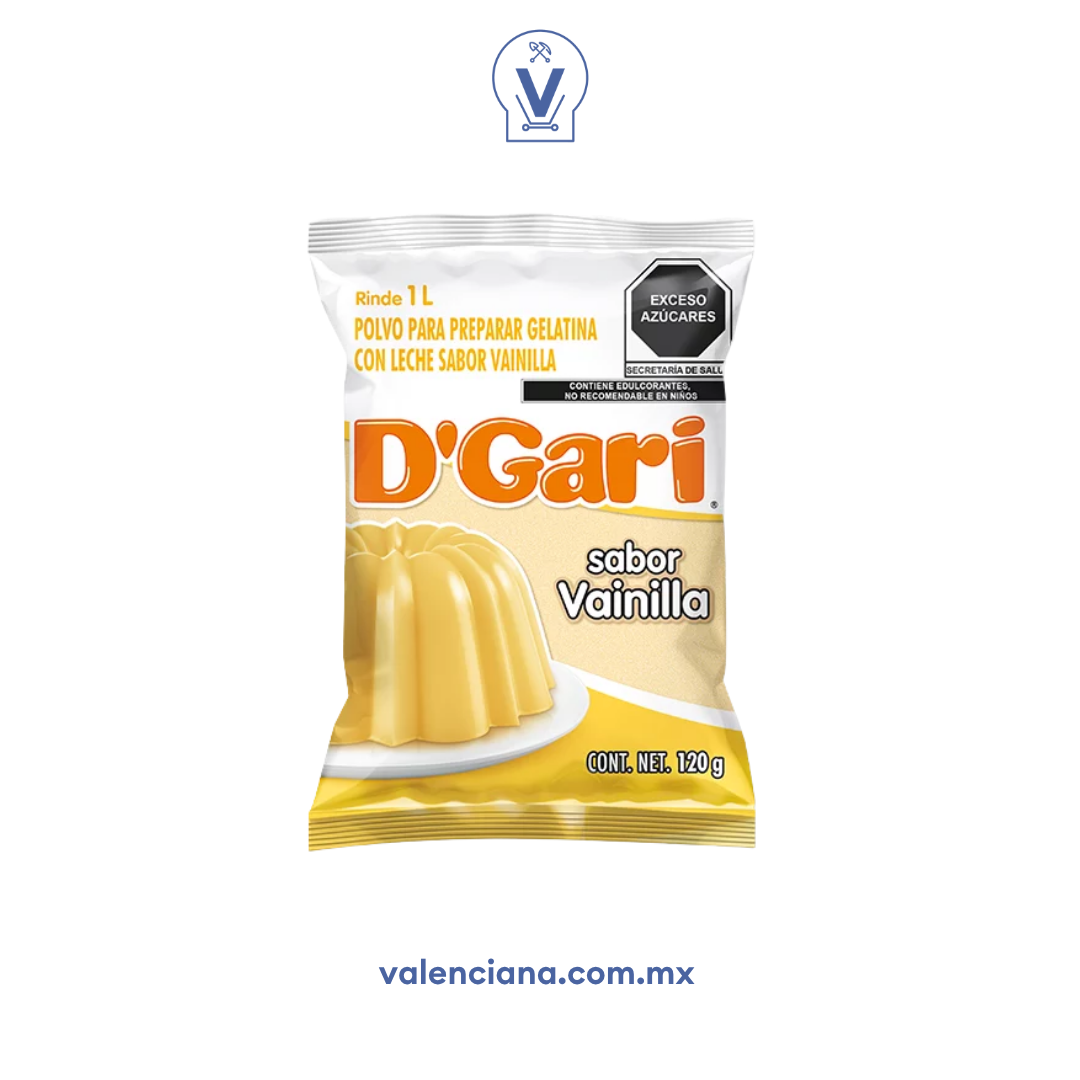 Gelatina de Vainilla D´Gari 120 gr