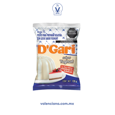 Gelatina de Yoghurt D´Gari 120 gr