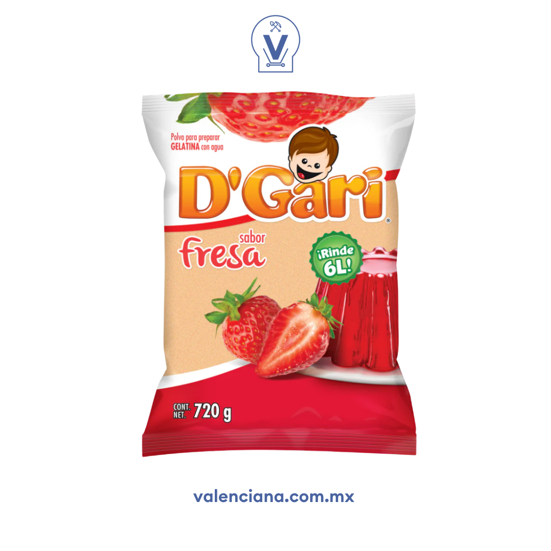 Gelatina de Fresa D´Gari 720 gr