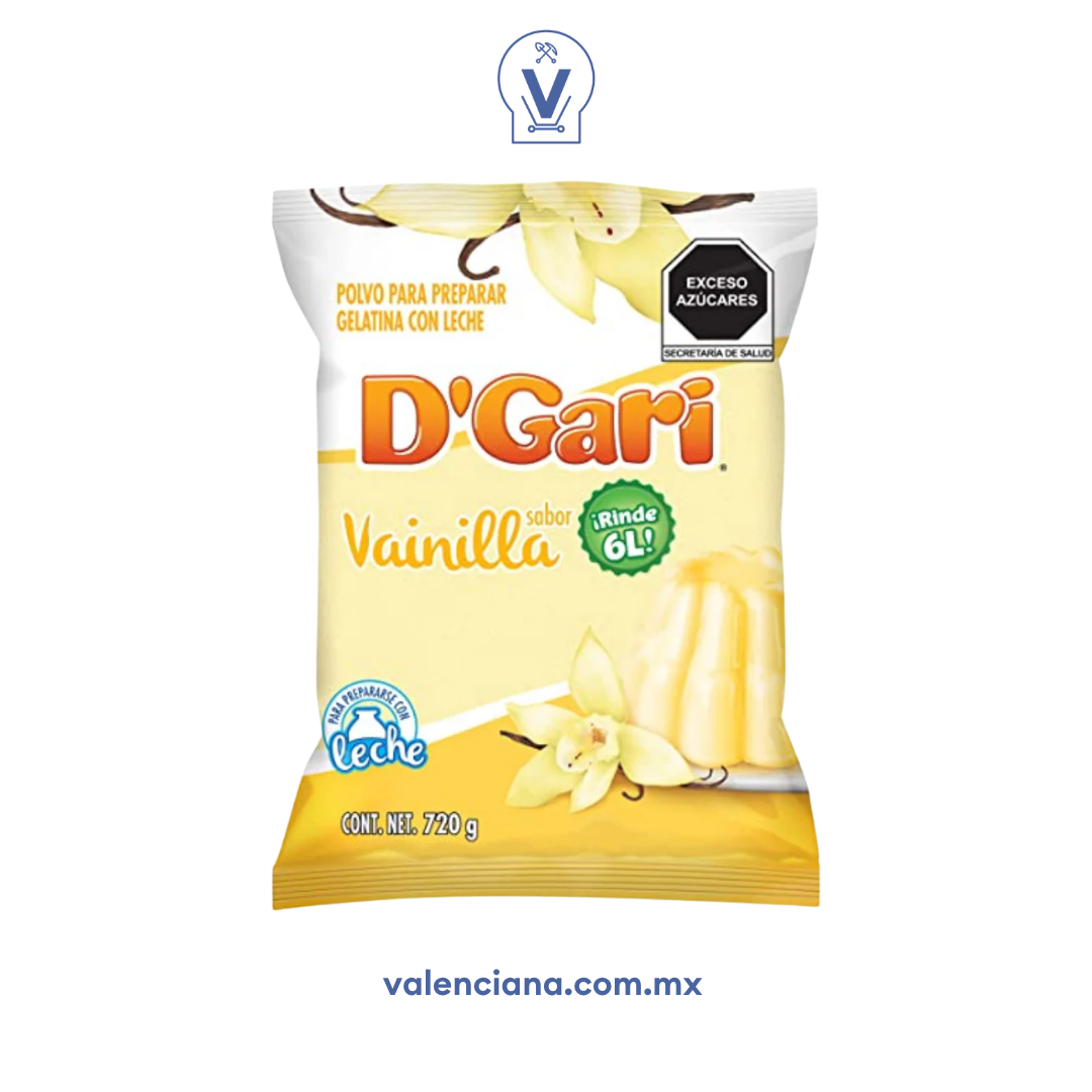 Gelatina de Vainilla D´Gari 720 gr