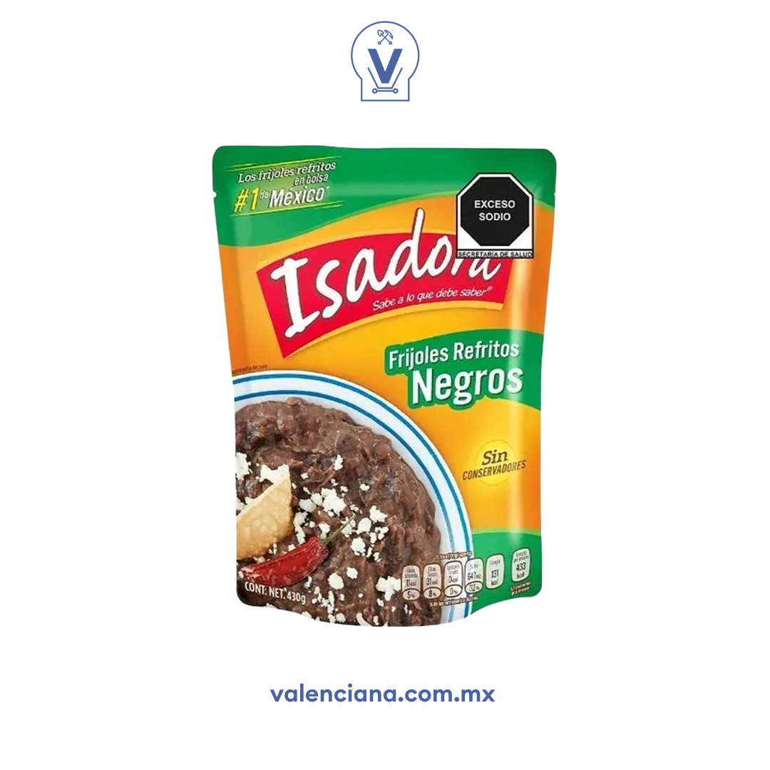 Frijoles Negro Refrito Isadora 430 gr