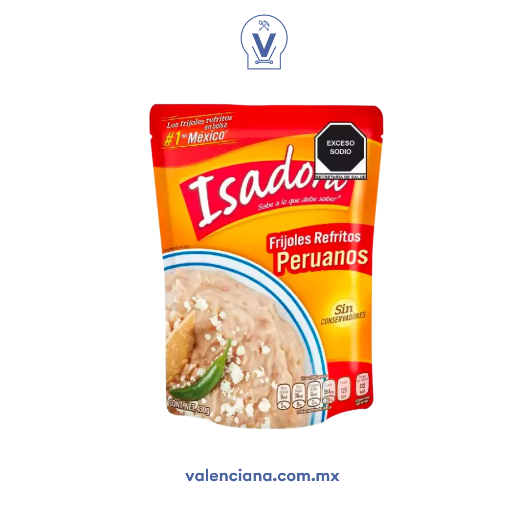 Frijoles Peruano Refrito Isadora 430 gr