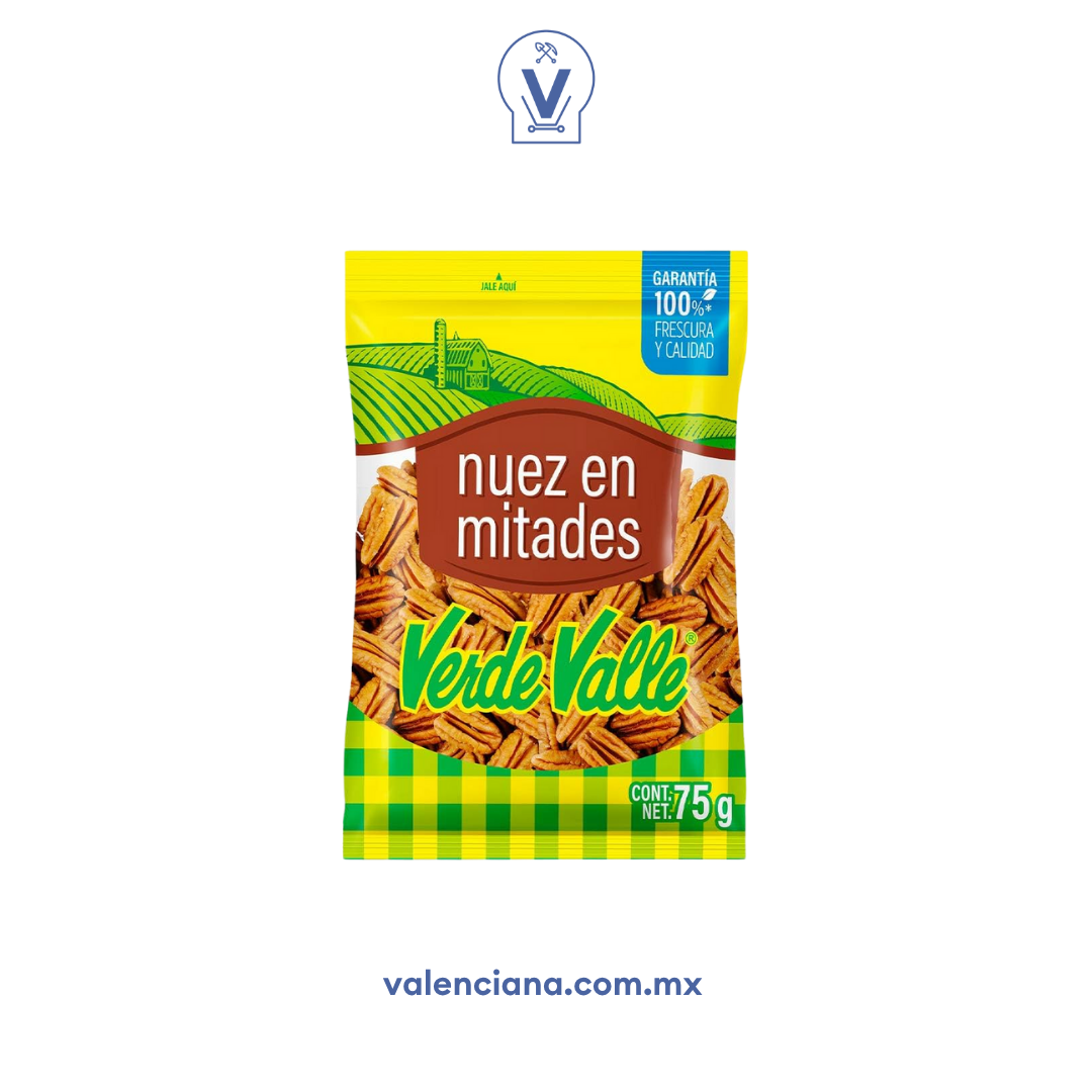 Nuez en Mitades Verde Valle 75 gr