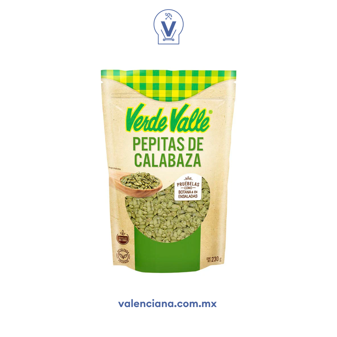 Pepitas de Calabaza Verde Valle 230 gr