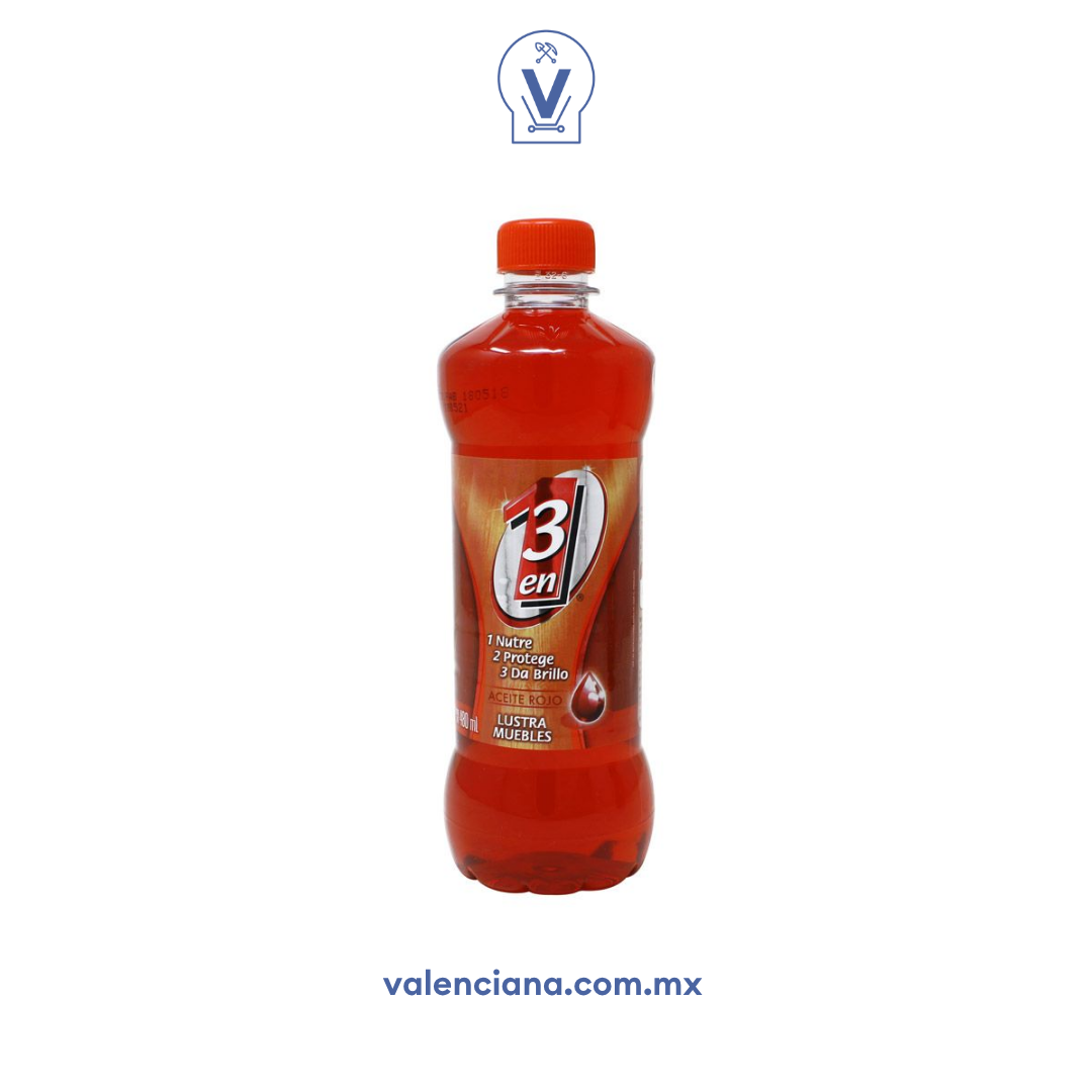 Aceite Lustrador Rojo 3 en 1 480 ml