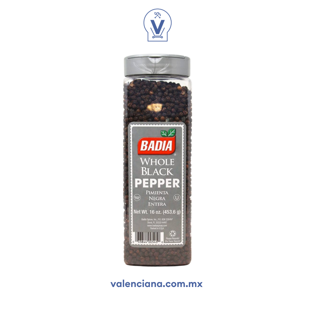 Pimienta Negra Entera Badia 453.6 gr