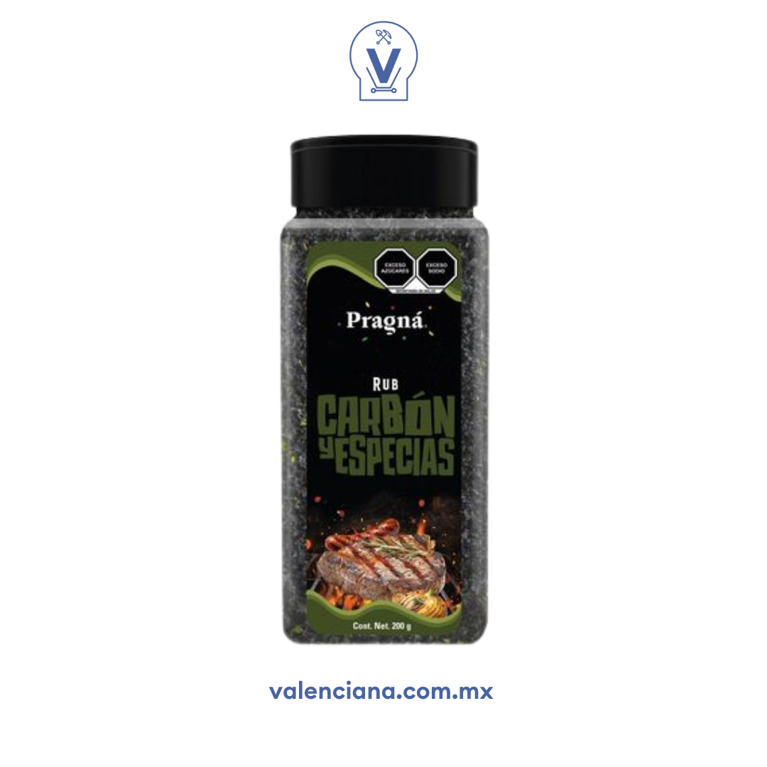 Sazonador Carbón y Especias Pragná 200 gr