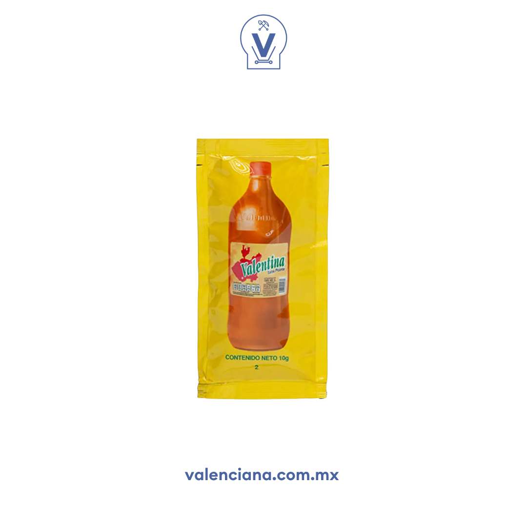 Salsa Picante Valentina Amarilla 900 Sobres de 10 gr
