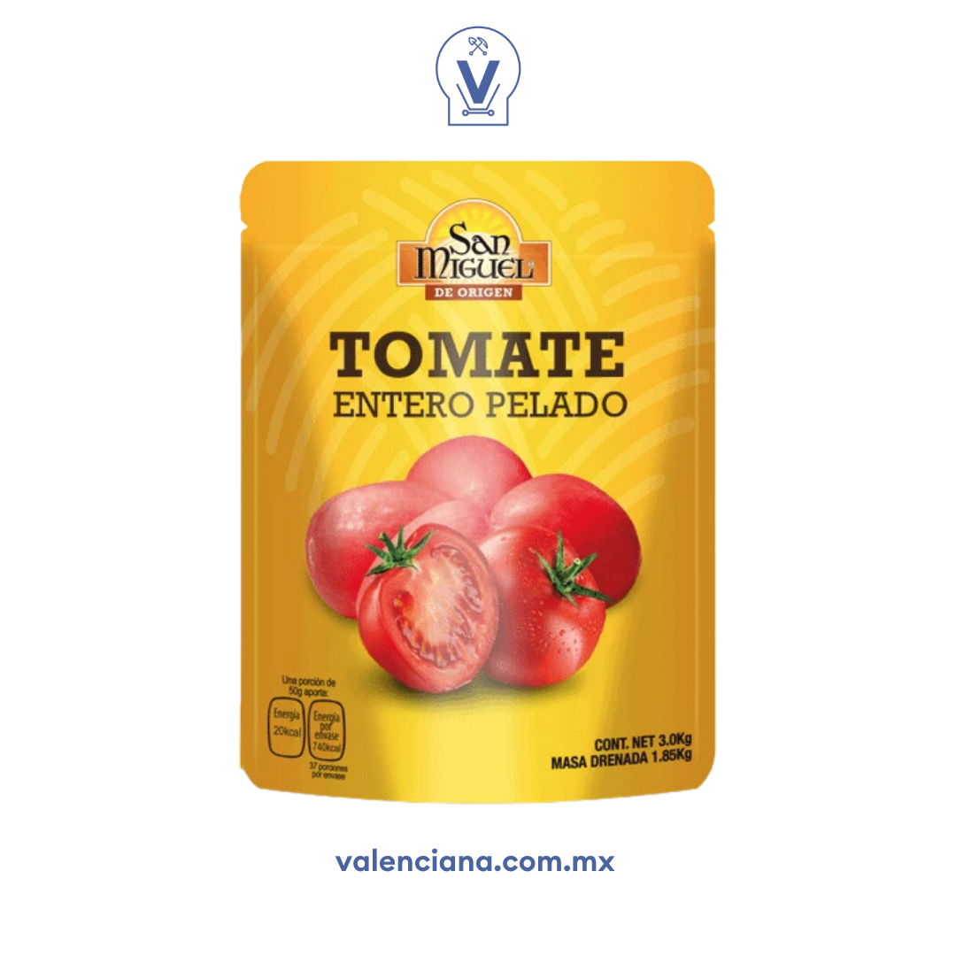 Tomate Entero Pelado San Miguel 3 kg