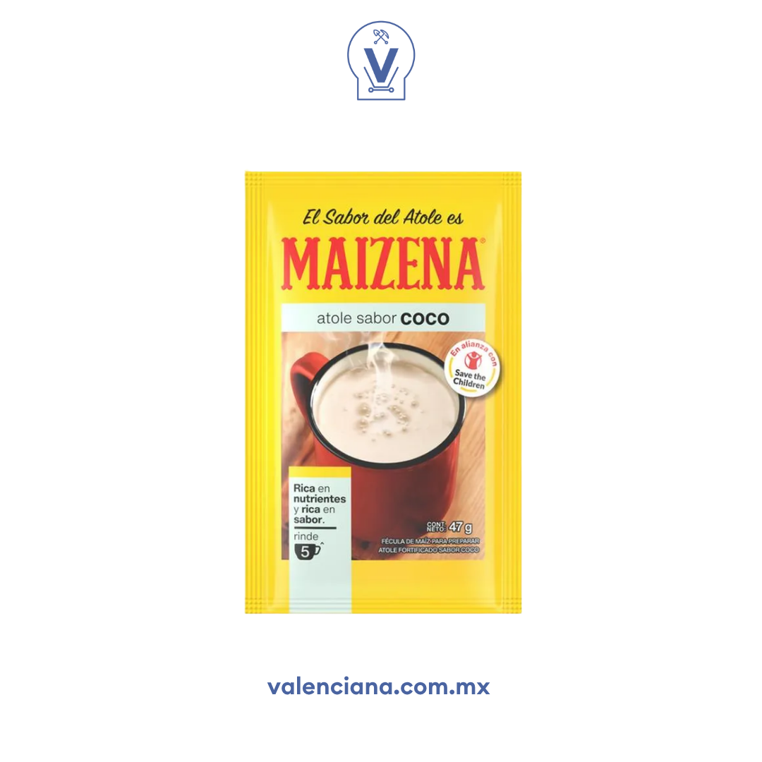 Fécula de Maíz Sabor Coco Maizena 24 Sobres de 47 gr