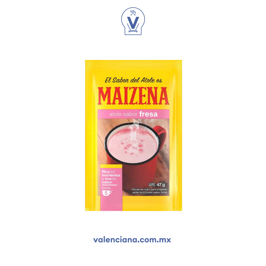 Fécula de Maíz Sabor Fresa Maizena 24 Sobres de 47 gr