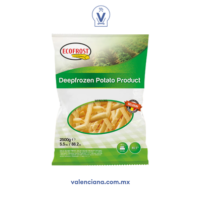 Papa Corte Recto de 3/8 Ecofrost 2.5kg