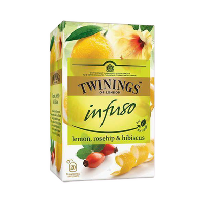 Té de Limón, Rosa Mosqueta y Jamaica Twinings 20 Sobres de 2 gr