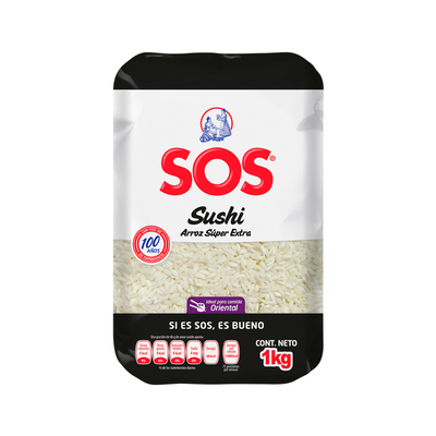 Arroz para Sushi Super Extra Sos 1 kg