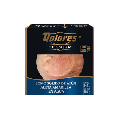 Lomo de Atún en Agua Dolores Premium 140 gr