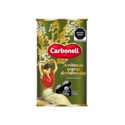 Aceitunas Negras sin Hueso Carbonell 340 gr