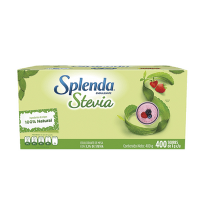Endulzante con Stevia Splenda 400 Sobres de 1 gr