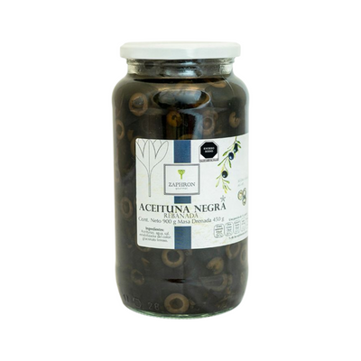Aceitunas Negras en Rodajas Zaphron 900 gr