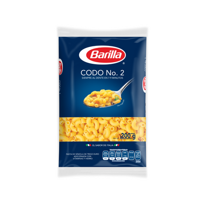 Pasta Codo No. 2 Barilla 200 gr