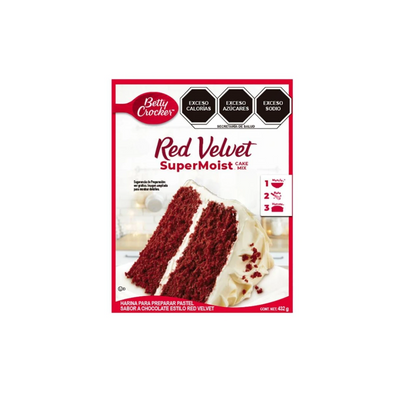 Harina para Pastel Red Velvet Betty Crocker 432 gr