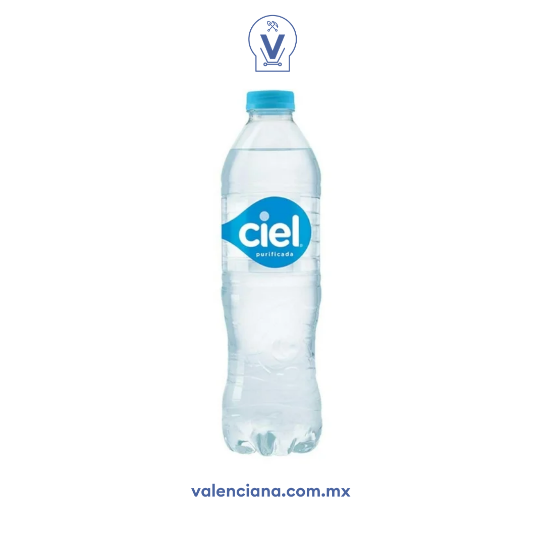 Agua Natural Ciel 24 Piezas de 600 ml