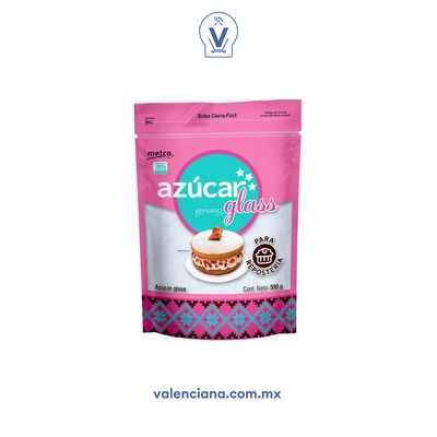 Azúcar Glass Metco 500 gr