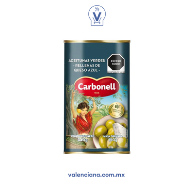Aceitunas con Queso Azul Carbonell 340 gr