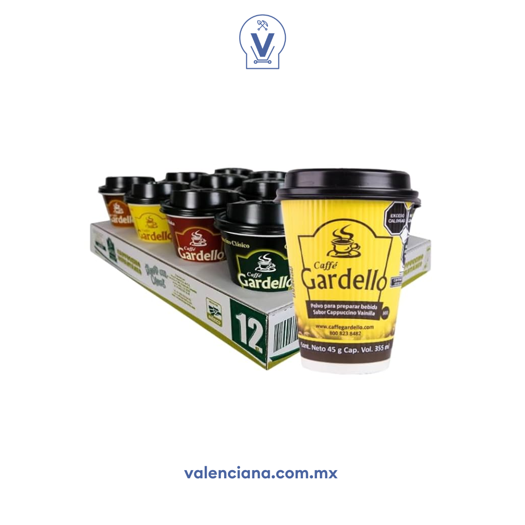 Café Cappuccino Gardello Paquete de 12 Piezas de 355 ml