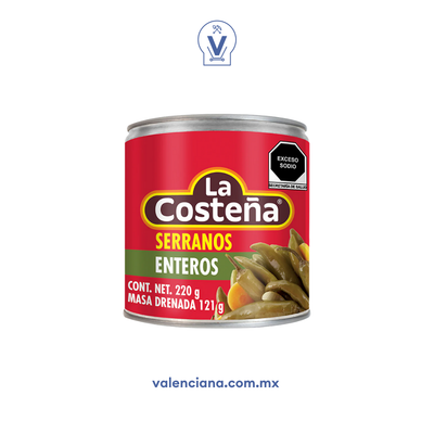 Chile Serrano La Costeña 220 gr