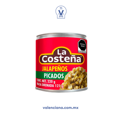 Chile Jalapeños Picados La Costeña 220 gr