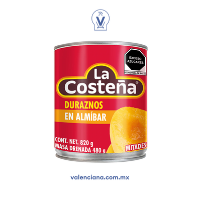 Duraznos en Mitades La Costeña 820 gr