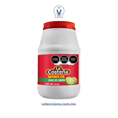 Mayonesa con Jugo de Limón La Costeña 3.6 kg