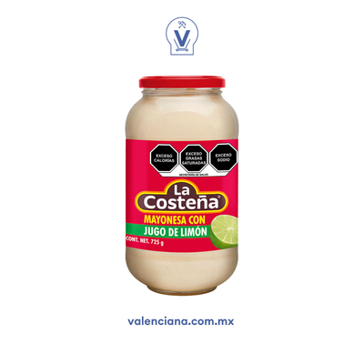 Mayonesa con Jugo de Limón La Costeña 725 gr