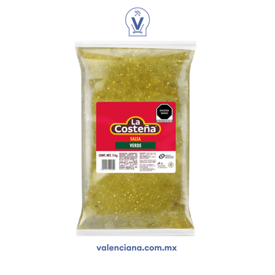 Salsa Verde en Bolsa La Costeña 3 kg