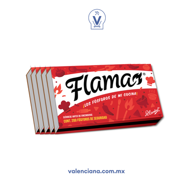 Cerillos Flama 5 Paquetes de 200 Piezas