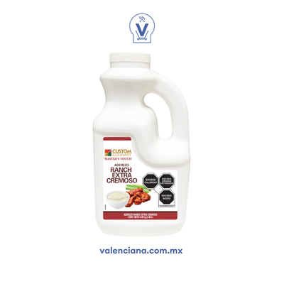 Aderezo Ranch Extra Cremoso Custom Culinary 3.4 kg