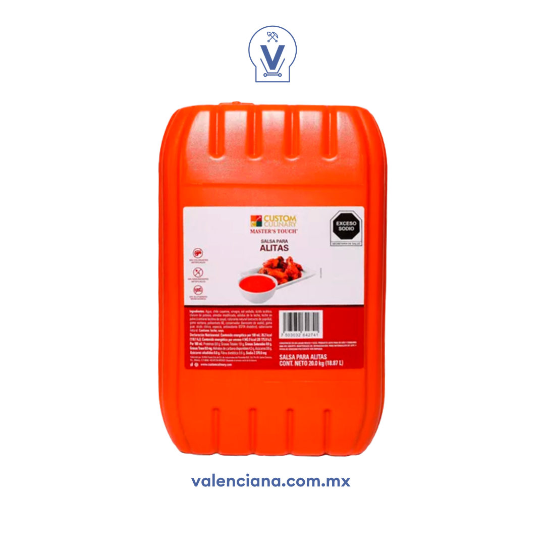 Salsa para alitas Custom Culinary 20 kg