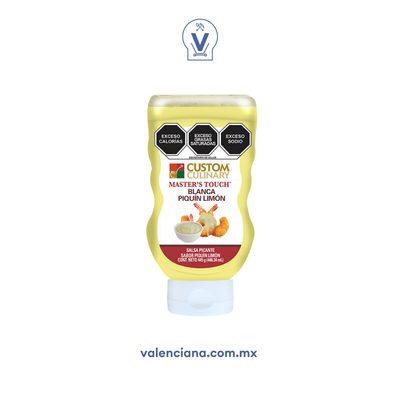 Salsa Blanca Piquín Custom Culinary 445 gr