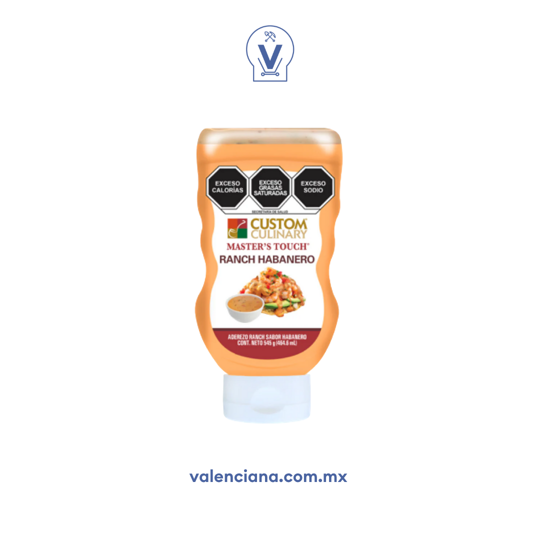 Aderezo Ranch con Habanero Custom Culinary 480 gr