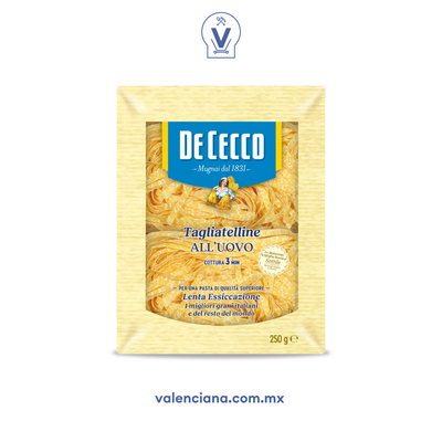 Pasta Tagliatelle con Huevo De Cecco 250 gr