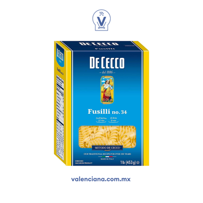 Pasta Fusilli De Cecco 454 gr
