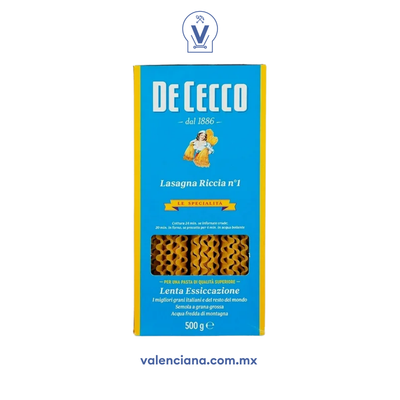 Pasta Lasagna Larga De Cecco 500 gr