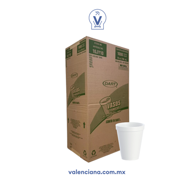 Vaso de Unicel Dart de 296 ml 25 Piezas