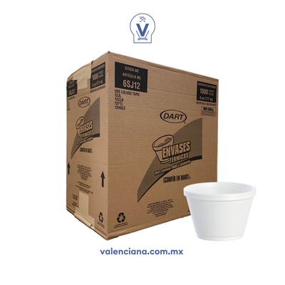 Vaso de Unicel Dart de 177 ml 50 piezas