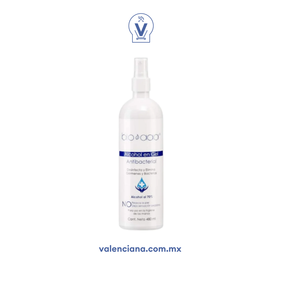 Alcohol en Gel Antibacterial Bio AAA 480 ml